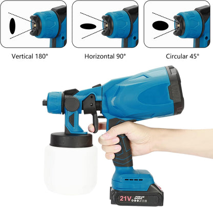 Pulverizador de Pintura Inalámbrico + 2 Baterías Litio 21V