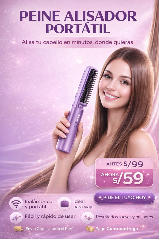 PEINE ALISADOR PORTATIL