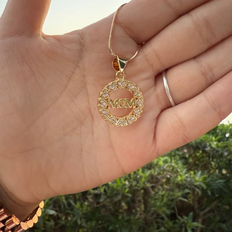 COLLAR PARA MAMÁ "MOM" ❤️ | ENVIO GRATIS